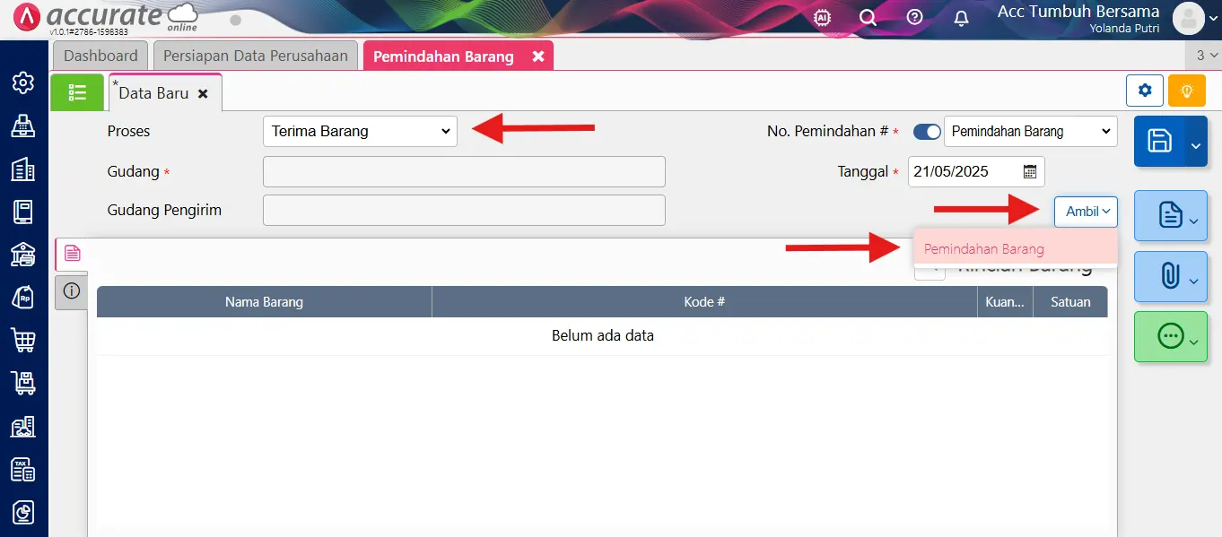 Cara membuat transaksi konsinyasi